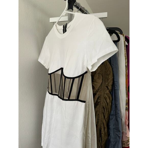 RTA Angela Mini Dress in White - Picture 8 of 10